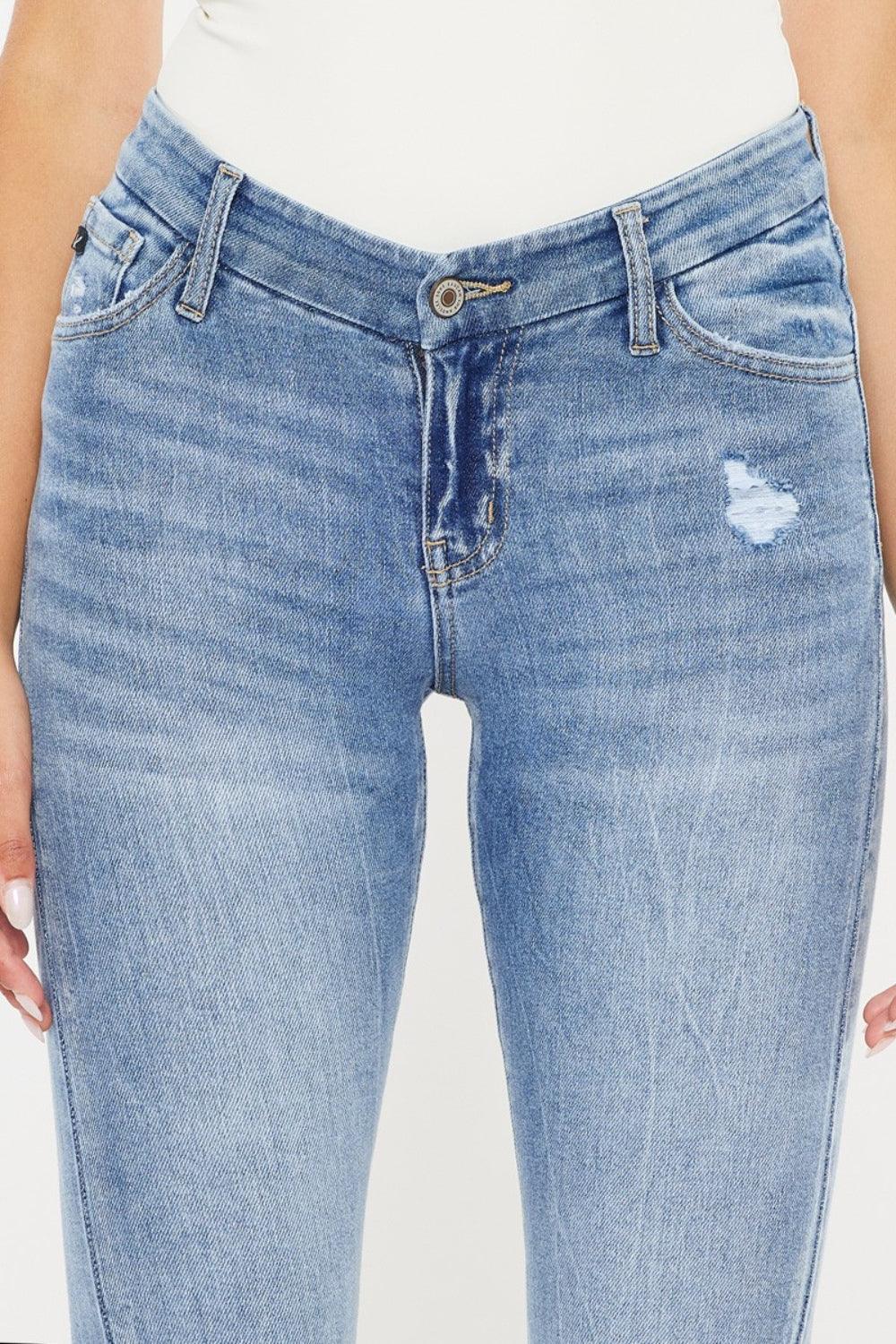 Mid Rise Flare Jeans- Doss Dollz