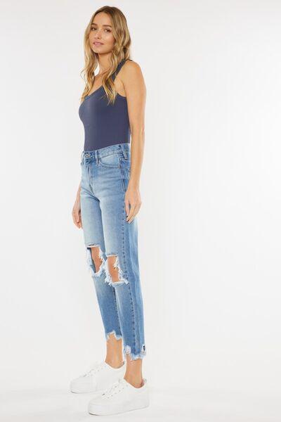 Mid Rise Flare Jeans- Doss Dollz