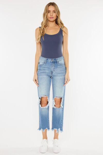 Mid Rise Flare Jeans- Doss Dollz