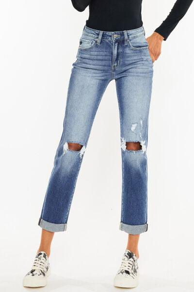 Mid Rise Flare Jeans- Doss Dollz