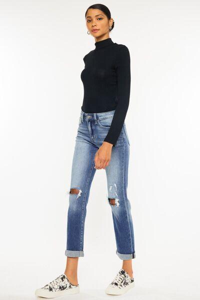 Mid Rise Flare Jeans- Doss Dollz