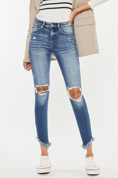 Mid Rise Flare Jeans- Doss Dollz