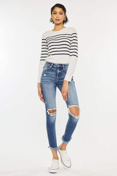 Mid Rise Flare Jeans- Doss Dollz