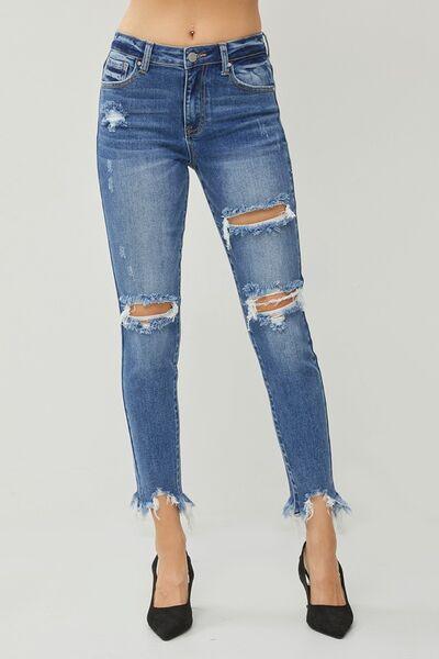 Mid Rise Flare Jeans- Doss Dollz