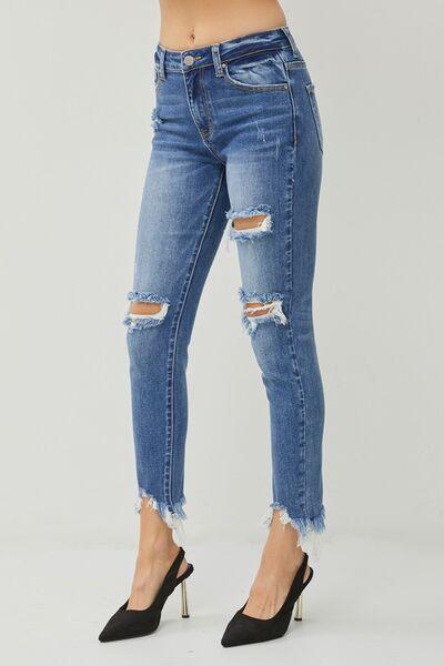 Mid Rise Flare Jeans- Doss Dollz