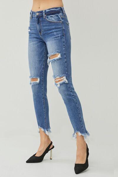 Mid Rise Flare Jeans- Doss Dollz