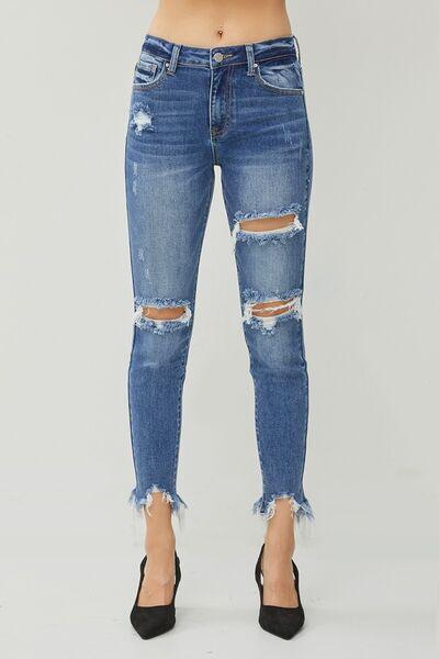 Mid Rise Flare Jeans- Doss Dollz