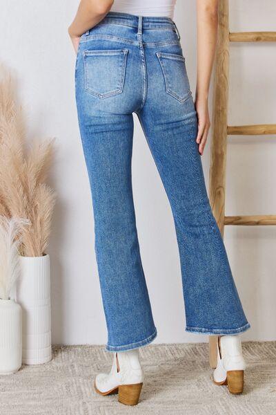 Mid Rise Flare Jeans- Doss Dollz