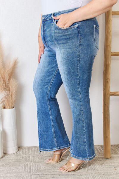 Mid Rise Flare Jeans- Doss Dollz