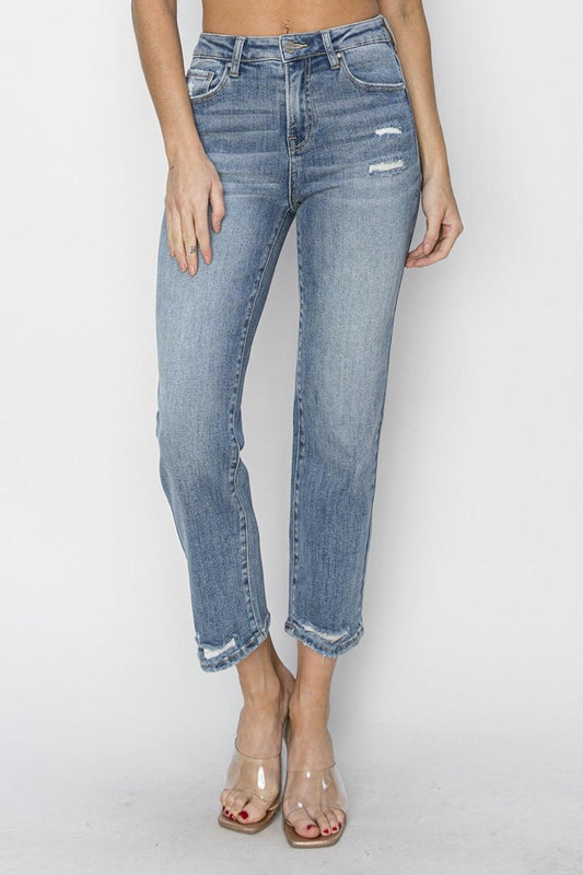 Mid Rise Flare Jeans- Doss Dollz