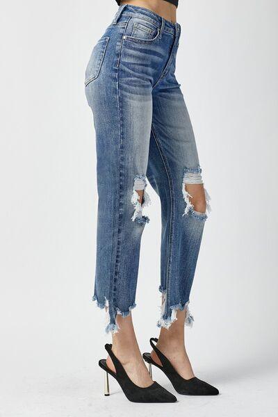 Mid Rise Flare Jeans- Doss Dollz