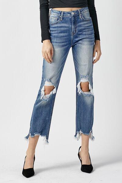 Mid Rise Flare Jeans- Doss Dollz