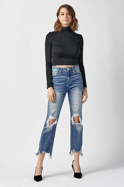 Mid Rise Flare Jeans- Doss Dollz